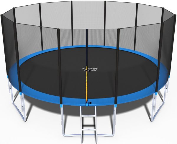Garden trampoline for children 490 cm FUNFIT with external net and ladder