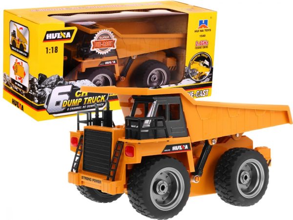 Toy car R/C 2.4 G Metal dump truck Cab 1:18