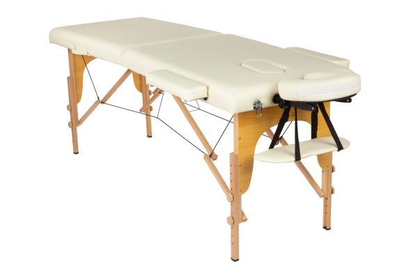 Stół, łóżko do masażu 2-segmentowe drewniane